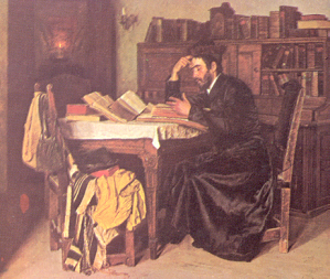 Isidor Kaufmann: Beim Torastudium, 1880.
