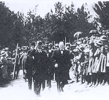 Sir Winston Churchill am Skopusberg, 1921