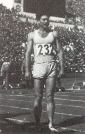 Sprinter David Tabak, 1952 in Helsinki