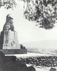 Der Loewe von Tel Chai. Das Denkmal fuer die Gefallenen