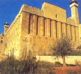 Blick auf Hebron und 
die Hoehle von Machpela